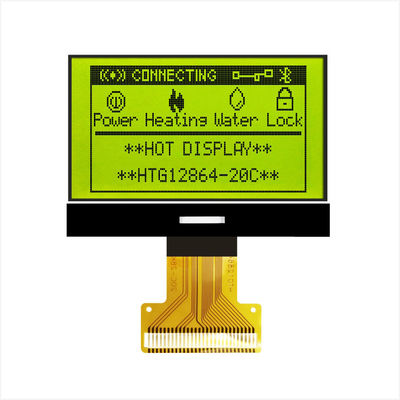 128X64 γραφική ενότητα ST7567 ΒΑΡΑΙΝΩ LCD με άσπρο δευτερεύον Backlight HTG12864-20C