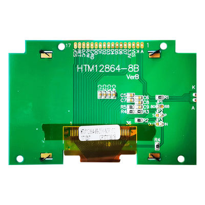 γραφική LCD επίδειξη 128X64 SPI, ST7565R κίτρινο LCD γραφικό 128x64