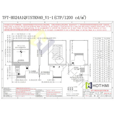 φως του ήλιου αναγνώσιμο TFT SPI 240x320 3.3V MCU 2,4 ίντσα για την ενοργάνωση