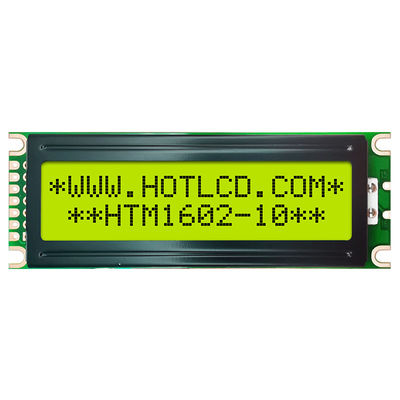 Για πολλές χρήσεις επίδειξη 16x2 LCD, κιτρινοπράσινη ενότητα htm1602-10 επίδειξης LCM
