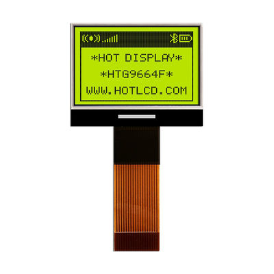96X64 γραφικό ΒΑΡΑΙΝΩ LCD ST7549 | FSTN + επίδειξη με ΆΣΠΡΟ Backlight/HTG9664F