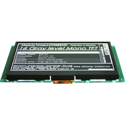 6,2 ΜΟΝΟ TFT LCD επίδειξης 640x320 ίντσας LCD αναγνώσιμο όργανο ελέγχου φωτός του ήλιου ψηφίσματος